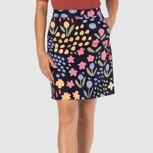 Princess Highway Paige Navy Tulip Floral Mini Skirt NEW WITH TAGS SIZE 16